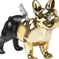Discount Spardose Bulldog Gold-Schwarz Deko & Geschenkartikel