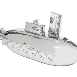 Sale Spardose Submarine Silber 11Cm Deko & Geschenkartikel