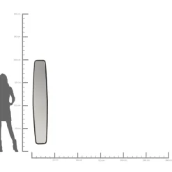 Outlet Spiegel Clip Black 32X177Cm Spiegel