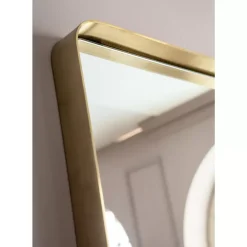 Spiegel Curve Rectangular Brass 70X200Cm Spiegel