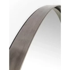 Spiegel Curve Round Steel Nature O100Cm Spiegel