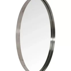 Spiegel Curve Round Steel Nature O100Cm Spiegel