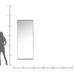 Spiegel Ombra Soft Schwarz 200X80Cm Spiegel