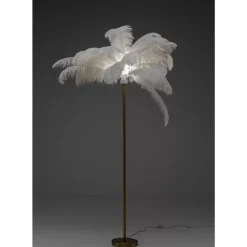 Sale Stehleuchte Feather Palm Weis 165Cm Steh & Bodenleuchten