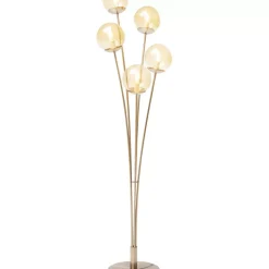 Stehleuchte Five Balls Amber Brass Steh & Bodenleuchten