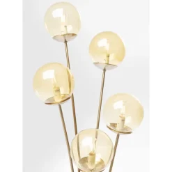 Stehleuchte Five Balls Amber Brass Steh & Bodenleuchten