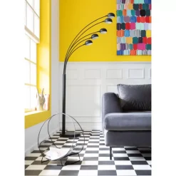 Outlet Stehleuchte Five Fingers Schwarz Matt Steh & Bodenleuchten