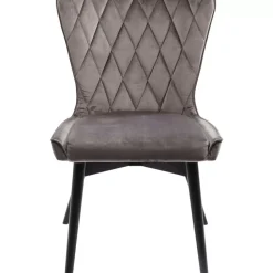 Stuhl Black Marshall Velvet Grau Stühle