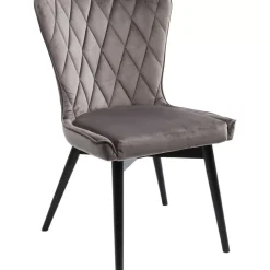 Stuhl Black Marshall Velvet Grau Stühle