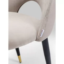 Discount Stuhl Iris Velvet Beige Stühle