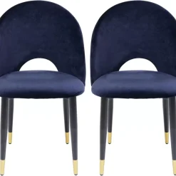 Stuhl Iris Velvet Blau (2/Set) Stühle