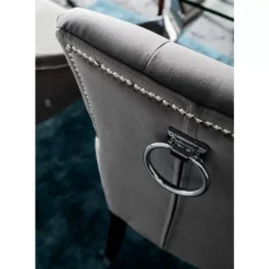 Online Stuhl Prince Velvet Grau Stühle