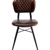 Stuhl Samba Leder Braun Stühle