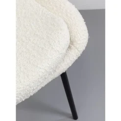 Stuhl West Side Boucle Creme Stühle