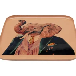 New Tablett Ego Elephant 27X27Cm Geschirr & Tischaccessoires