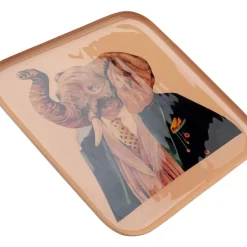 New Tablett Ego Elephant 27X27Cm Geschirr & Tischaccessoires