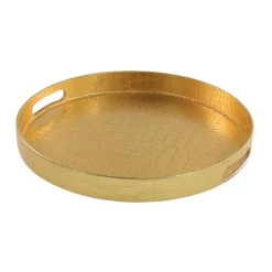 Sale Tablett In Schlangenoptik Gold Geschirr & Tischaccessoires