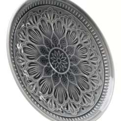 New Teller Sicilia Mandala Grau O21Cm Geschirr & Tischaccessoires