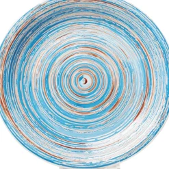 Sale Teller Swirl Blau O27Cm Geschirr & Tischaccessoires