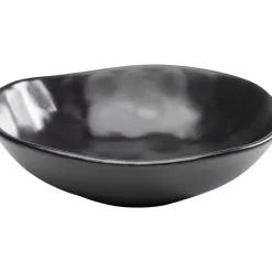 New Teller Tief Organic Black O22Cm Geschirr & Tischaccessoires