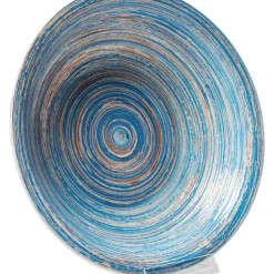 New Teller Tief Swirl Blau O21Cm Geschirr & Tischaccessoires