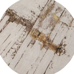 Hot Teppich Abstract Grey Line O200Cm Teppiche