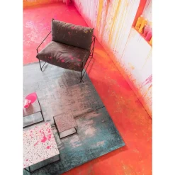 New Teppich Abstract Hellblau 170X240Cm Teppiche