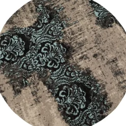 Best Teppich Kelim Ornament Turkis O200Cm Teppiche