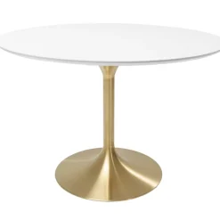 Sale Tisch Invitation Set Weis Messing O120Cm Tische