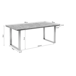 Online Tisch Parquet Chrom 180X90 Tische