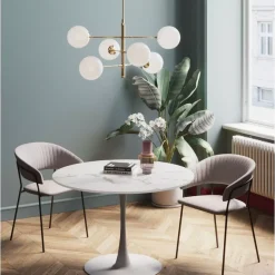 Tisch Schickeria Marmor Weis O110Cm Tische