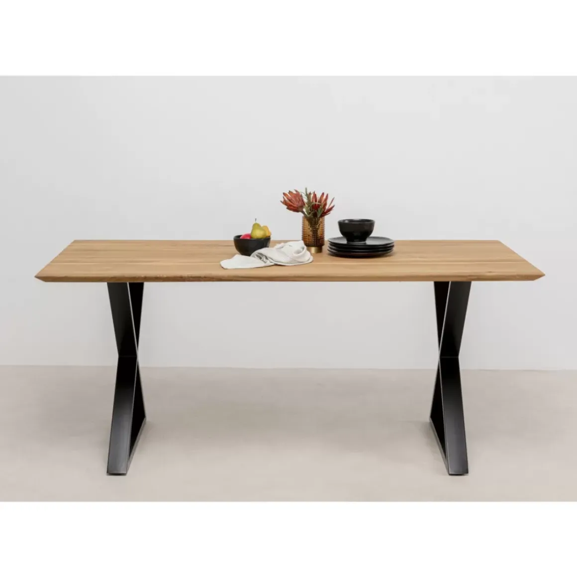 Online Tisch Symphony Eiche Cross Schwarz 180X90Cm Tische