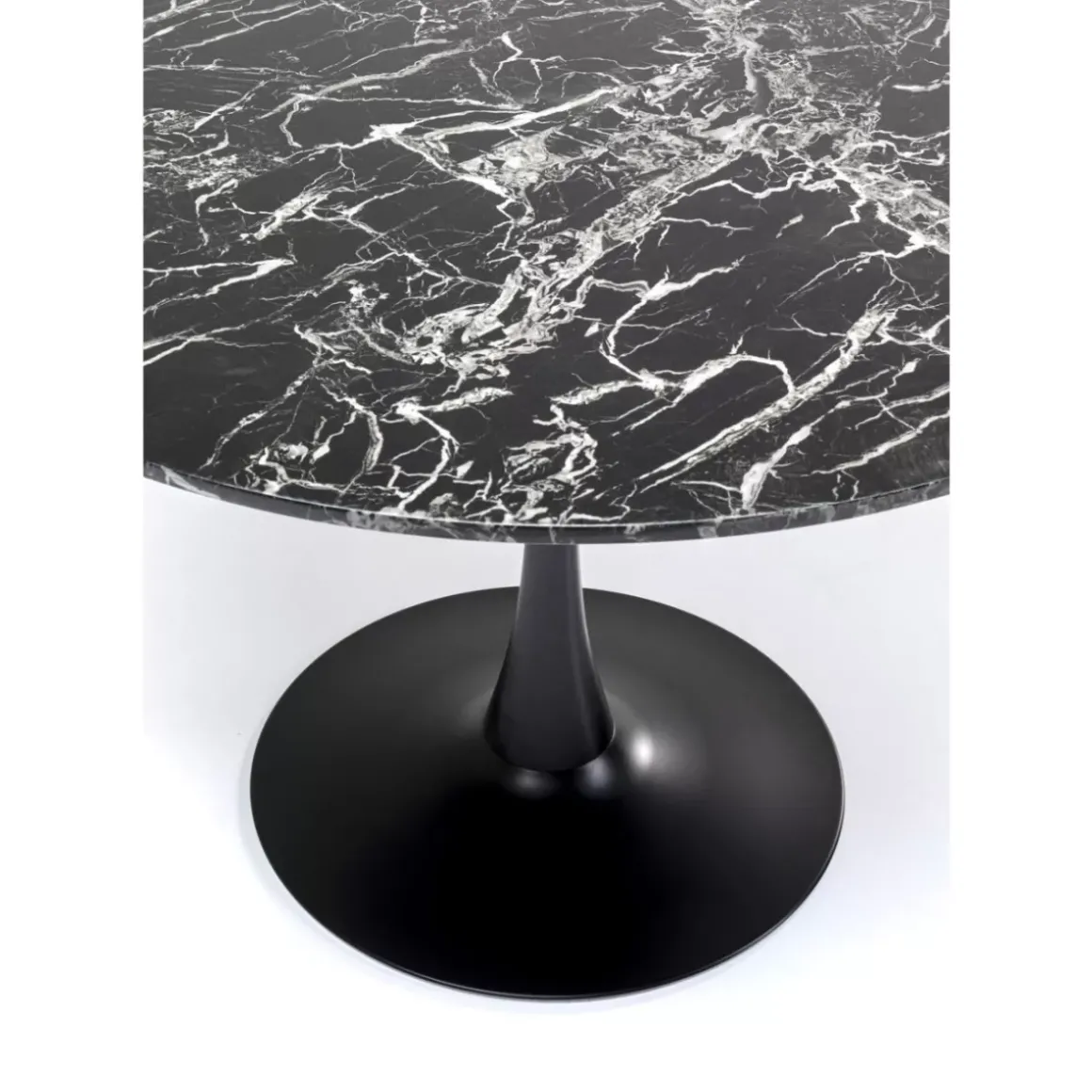 New Tisch Veneto Marmor Schwarz O110Cm Tische