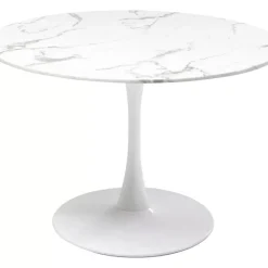 Tisch Veneto Marmor Weis O110Cm Tische