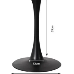 Outlet Tischgestell Schickeria Schwarz O110Cm Tische