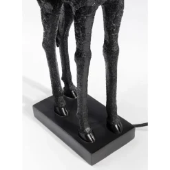Outlet Tischleuchte Animal Giraffe Matt Schwarz Tischleuchten