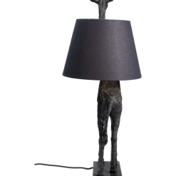 Outlet Tischleuchte Animal Giraffe Matt Schwarz Tischleuchten