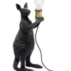 Tischleuchte Animal Kangaroo Schwarz Matt 46Cm Tischleuchten