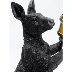 Tischleuchte Animal Kangaroo Schwarz Matt 46Cm Tischleuchten