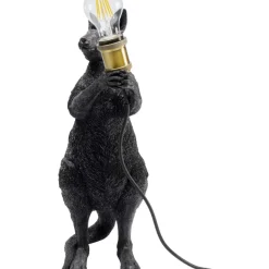 Tischleuchte Animal Kangaroo Schwarz Matt 46Cm Tischleuchten