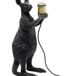 Tischleuchte Animal Kangaroo Schwarz Matt 46Cm Tischleuchten