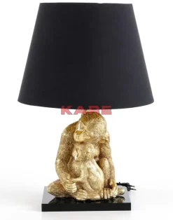 Tischleuchte Animal Monkey Love Hug Gold 50Cm Tischleuchten
