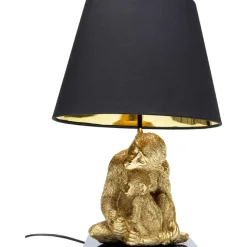 Tischleuchte Animal Monkey Love Hug Gold 50Cm Tischleuchten