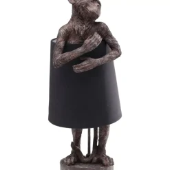 New Tischleuchte Animal Monkey Braun Schwarz Tischleuchten