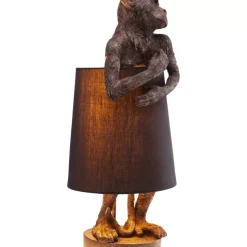 New Tischleuchte Animal Monkey Braun Schwarz Tischleuchten