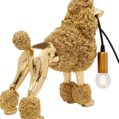 Clearance Tischleuchte Animal Poodle Gold 32Cm Tischleuchten