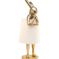 Hot Tischleuchte Animal Rabbit Gold 68Cm Tischleuchten