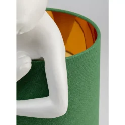 Outlet Tischleuchte Animal Rabbit Weis/Grun 68Cm Tischleuchten