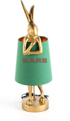 Online Tischleuchte Animal Rabbit Gold/Grun 68Cm Tischleuchten