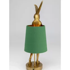 Online Tischleuchte Animal Rabbit Gold/Grun 68Cm Tischleuchten